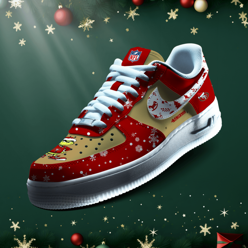 San Francisco 49ers | New Air Force 1 Collection - Christmas-1000000539657870