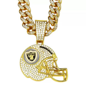 Las Vegas Raiders football helmet design