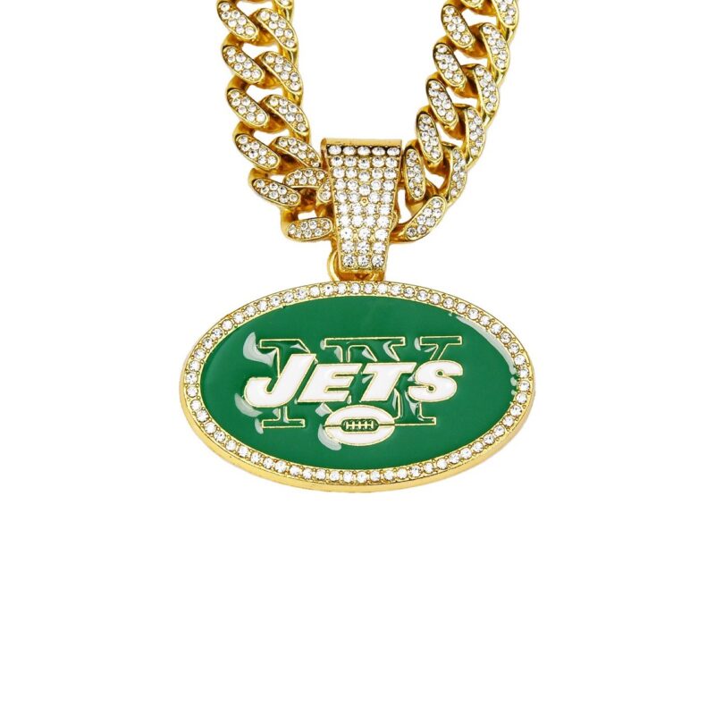 New-York-Jets-Hip-Hop-Iced-Out-Bling-Pendant-Cuban-Chain