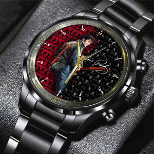 Elvis Presley Black Stainless Steel Watch – HOATT 4536