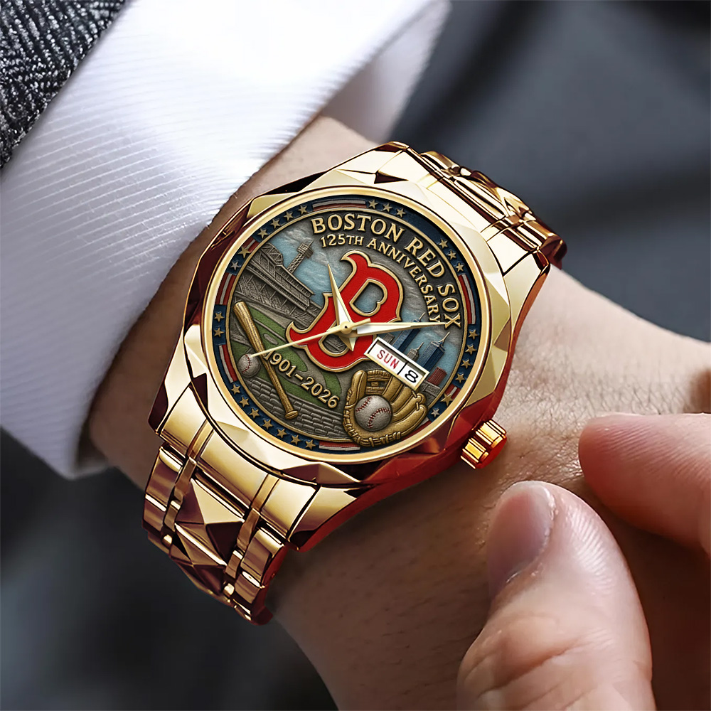 Boston Red Sox 125th Anniversary 1901-2026 Alloy Luxury Quartz Watch – TANTN15617 - Image 2