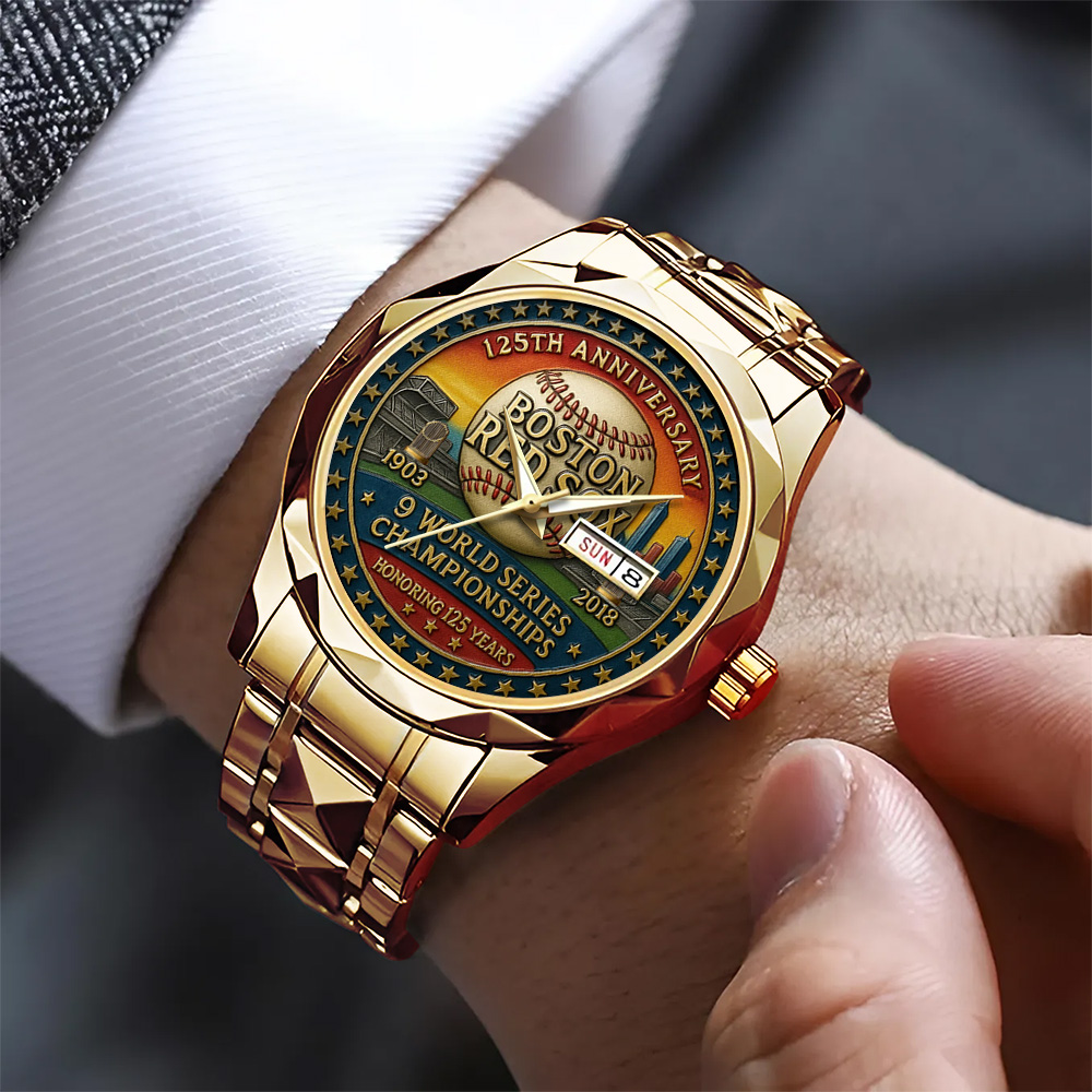 Boston Red Sox 125th Anniversary 1901-2026 Alloy Luxury Quartz Watch – TANTN15618 - Image 2