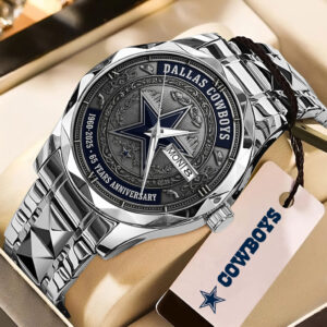 Dallas Cowboys 60 years Anniversary 2025 Alloy Luxury Quartz Watch – TMTHU701