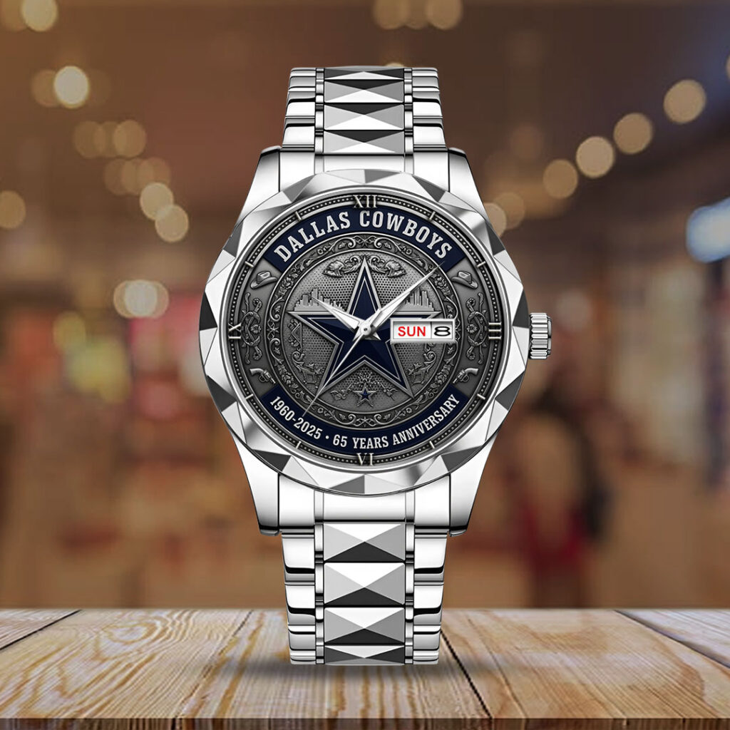 Dallas Cowboys 60 years Anniversary 2025 Alloy Luxury Quartz Watch - Image 2