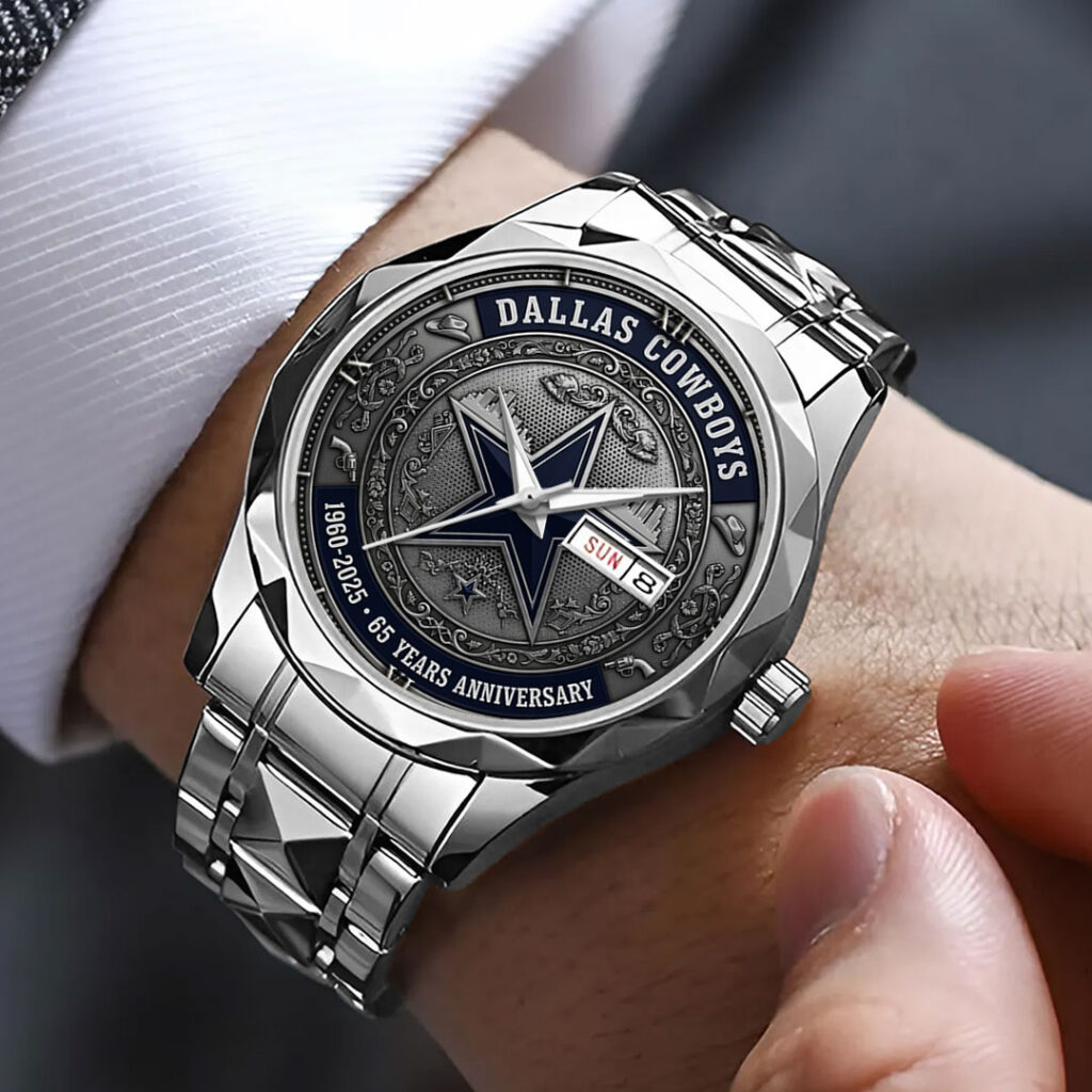 Dallas Cowboys 60 years Anniversary 2025 Alloy Luxury Quartz Watch - Image 3