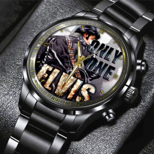 Elvis Presley Black Stainless Steel Watch – GNE 1898