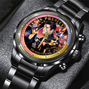 Elvis Presley Black Stainless Steel Watch – GNE 1900