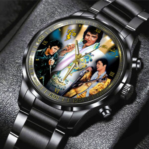 Elvis Presley Black Stainless Steel Watch – GNE 1903