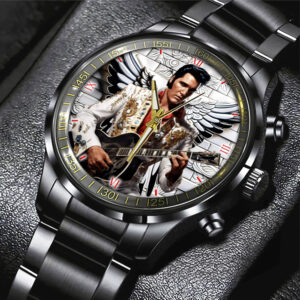 Elvis Presley Black Stainless Steel Watch – GNE 251