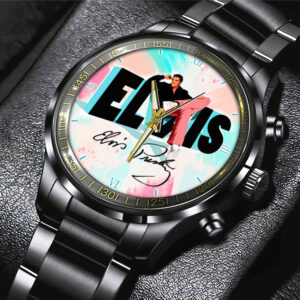 Elvis Presley Black Stainless Steel Watch – GNE 253