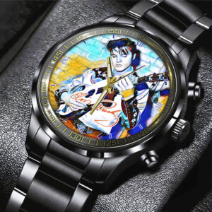 Elvis Presley Black Stainless Steel Watch – GNE 289