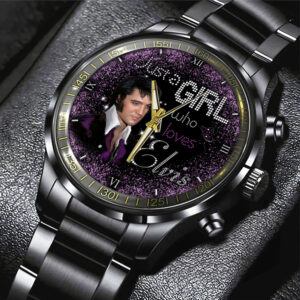 Elvis Presley Black Stainless Steel Watch – HOATT 7242