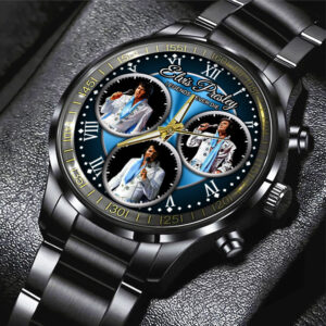 Elvis Presley Black Stainless Steel Watch – HOATT 7662