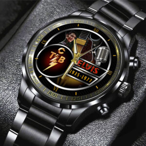 Elvis Presley Black Stainless Steel Watch – HOATT 7935