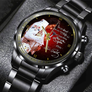 Elvis Presley Black Stainless Steel Watch – HOATT 8106