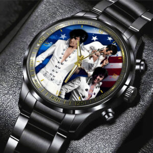 Elvis Presley Black Stainless Steel Watch – HOATT 9794