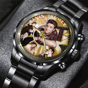 Elvis Presley Black Stainless Steel Watch – MAITM 6302