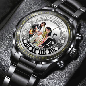 Elvis Presley Black Stainless Steel Watch – TANTN 12260