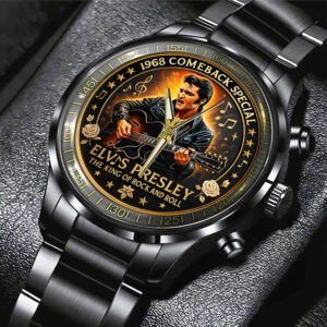 Elvis Presley Black Stainless Steel Watch – TANTN 14149