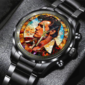 Elvis Presley Black Stainless Steel Watch – TANTN 5650