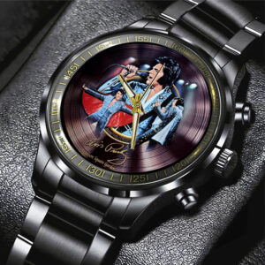 Elvis Presley Black Stainless Steel Watch – TANTN 7844