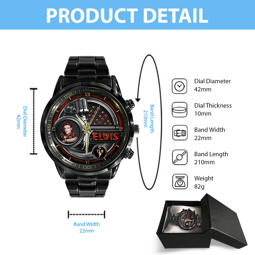 Elvis Presley - Stainless Steel Watch (Design #170) - Image 4