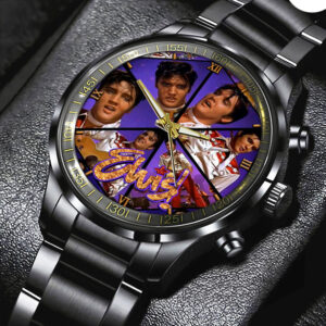 Elvis Presley Black Stainless Steel Watch – GNE NEW329