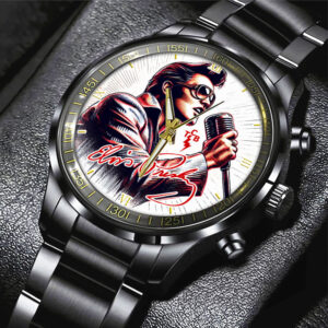 Elvis Presley Black Stainless Steel Watch – GNE 876