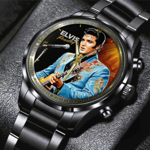 Elvis Presley Black Stainless Steel Watch – GNE 877