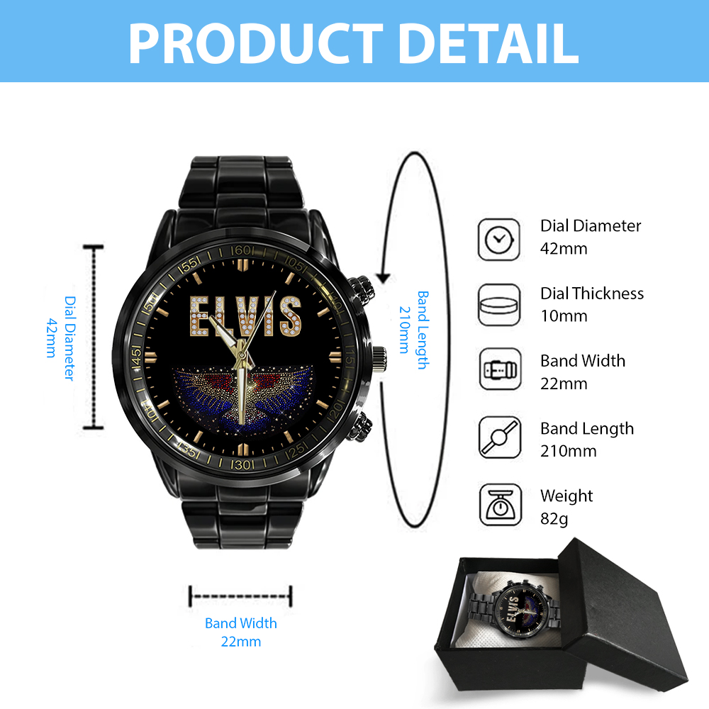 Elvis Presley - Stainless Steel Watch (Design #2) - Image 4
