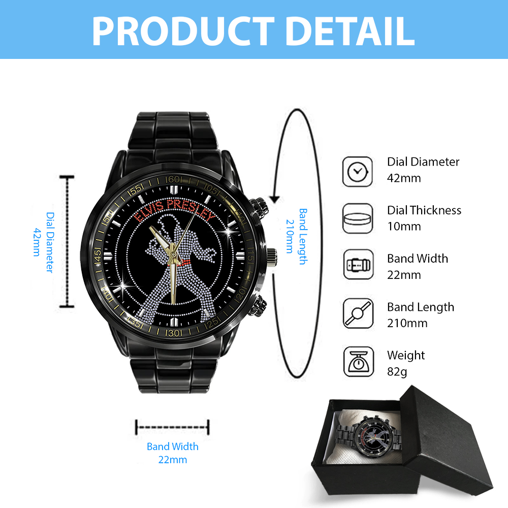 Elvis Presley - Stainless Steel Watch (Design #4) - Image 4