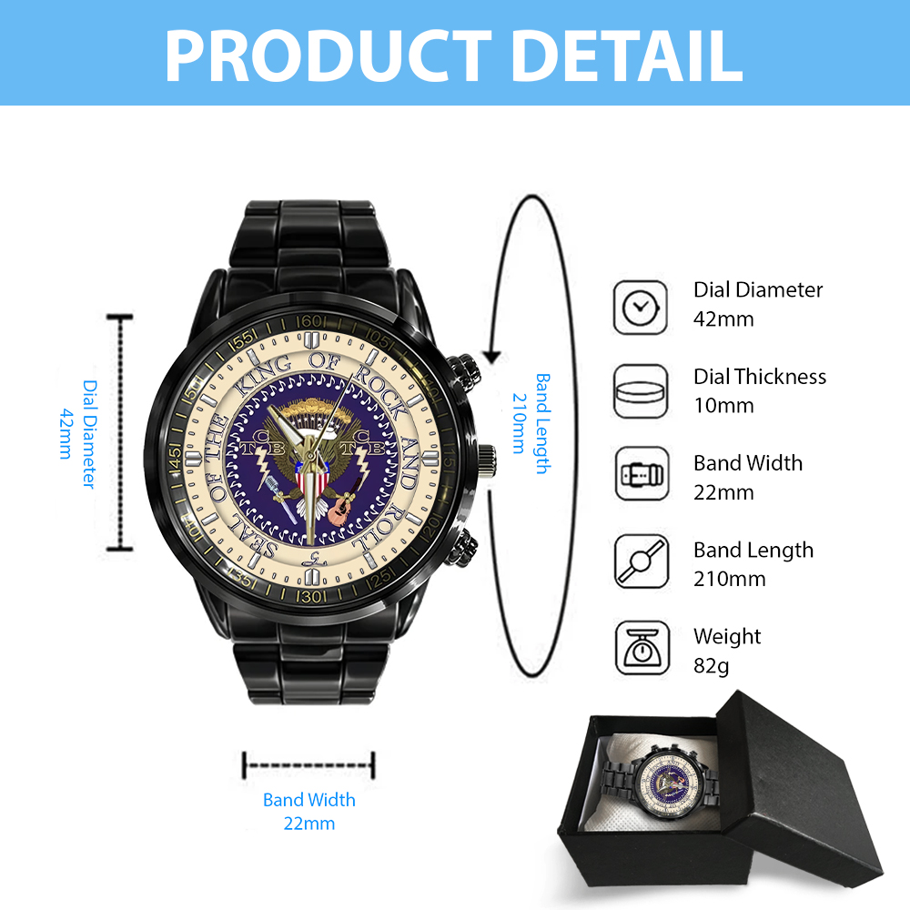 Elvis Presley - Stainless Steel Watch (Design #5) - Image 4