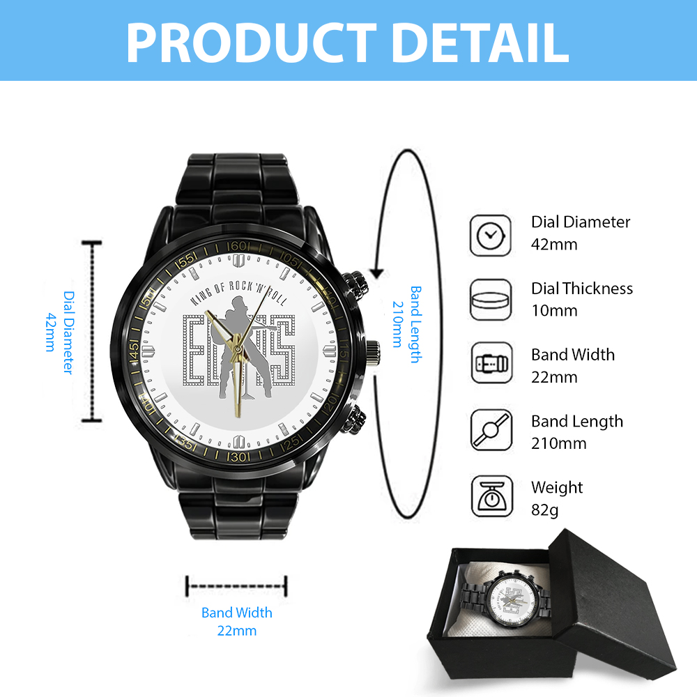 Elvis Presley - Stainless Steel Watch (Design #7) - Image 4