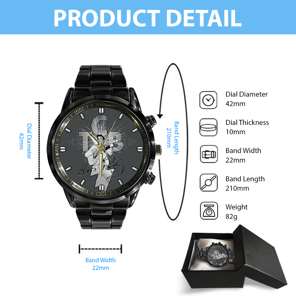 Elvis Presley - Stainless Steel Watch (Design #12) - Image 4