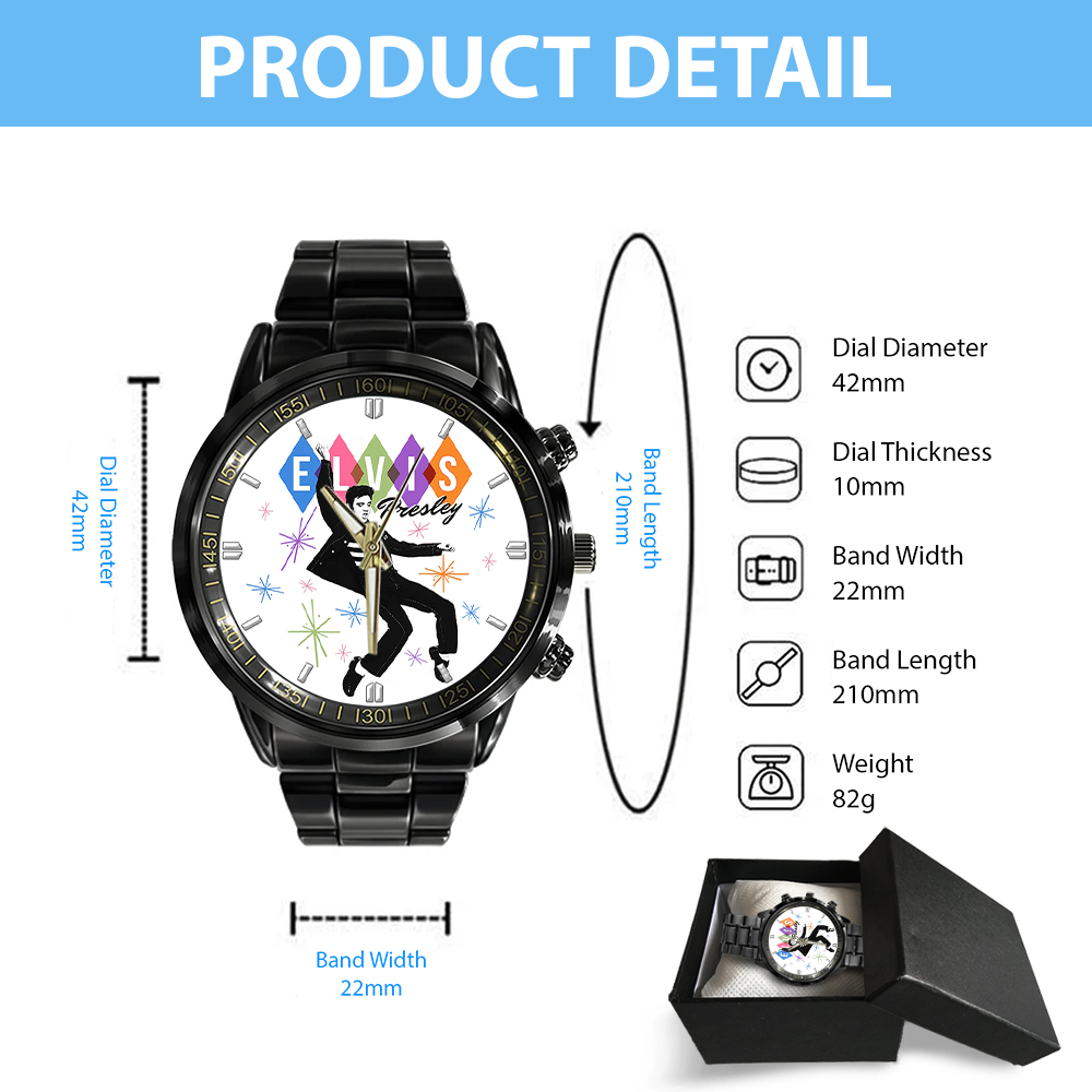 Elvis Presley - Stainless Steel Watch (Design #13) - Image 4