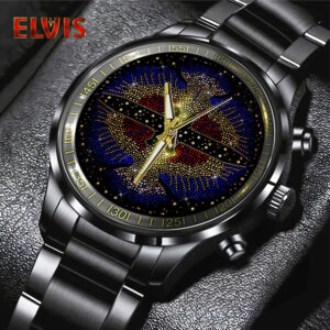 Elvis Presley Black Stainless Steel Watch – GNE 1844