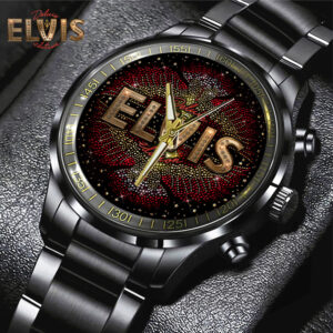 Elvis Presley Black Stainless Steel Watch – GNE 1855