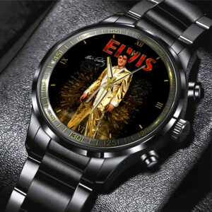 Elvis Presley Black Stainless Steel Watch – GNE 308