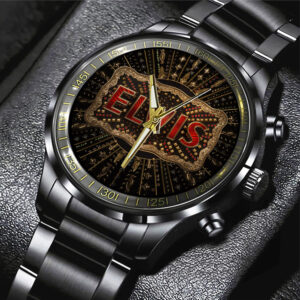 Elvis Presley Black Stainless Steel Watch – GNE 313