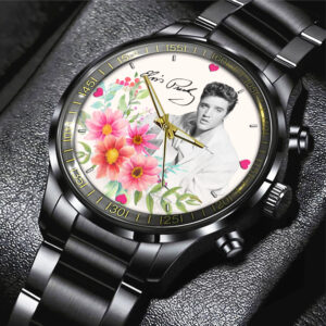 Elvis Presley Black Stainless Steel Watch – GNE 343