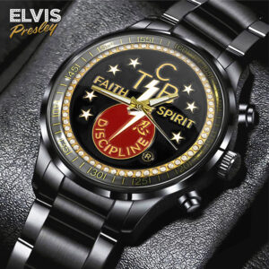 Elvis Presley Black Stainless Steel Watch – GNE 3547