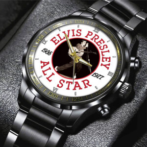 Elvis Presley Black Stainless Steel Watch – GNE 399