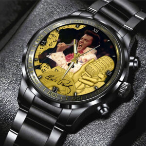 Elvis Presley Black Stainless Steel Watch – GNE 484