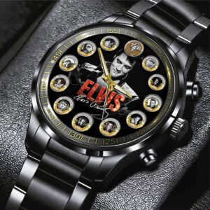 Elvis Presley Black Stainless Steel Watch – GNE 546