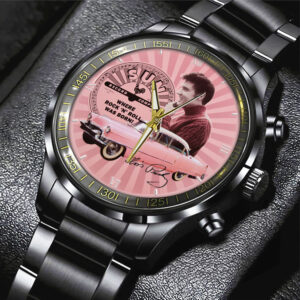 Elvis Presley Black Stainless Steel Watch – GNE 664