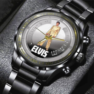 Elvis Presley Black Stainless Steel Watch – GNE 666