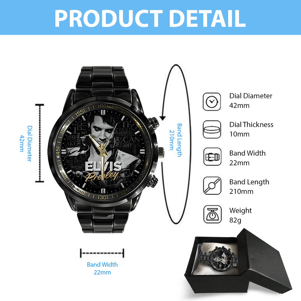 Elvis Presley - Stainless Steel Watch (Design #52) - Image 4