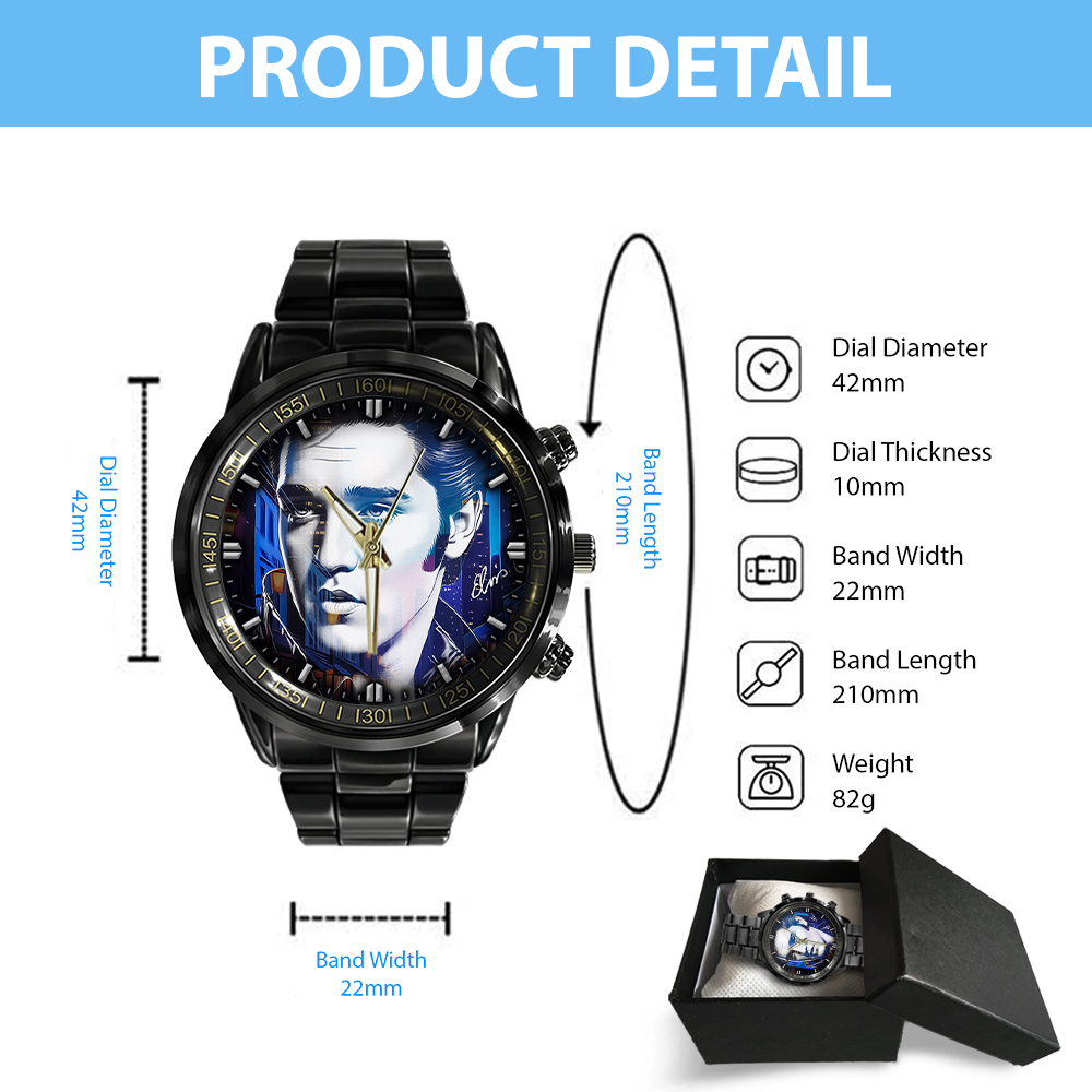 Elvis Presley - Stainless Steel Watch (Design #53) - Image 4