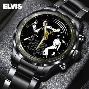 Elvis Presley Black Stainless Steel Watch – GNE 795