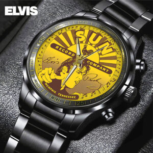 Elvis Presley Black Stainless Steel Watch – GNE 798